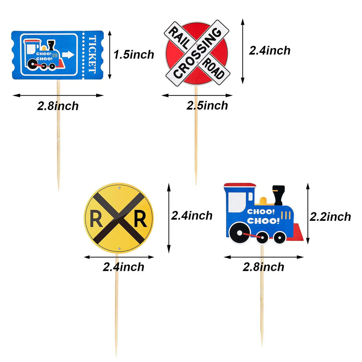 Train Happy Birthday Cake Topper Railway Steam Theme Party Decorations Train Birthday Baby Shower Supplies