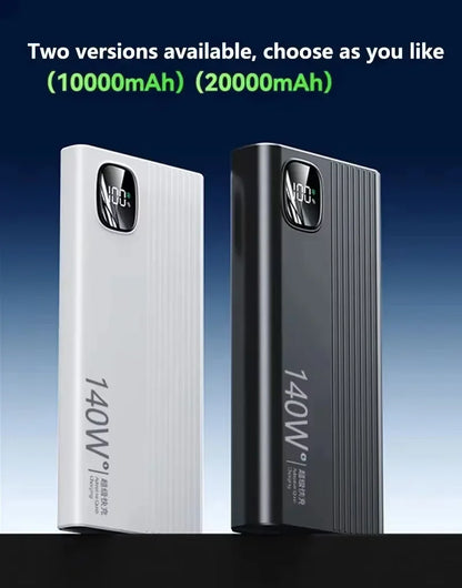 Lenovo 140W Super Rapid Charging 2026New High‑Capacity Portable Battery 500000mAh Powerbank Power Bank For Xiaomi iPhone Phone