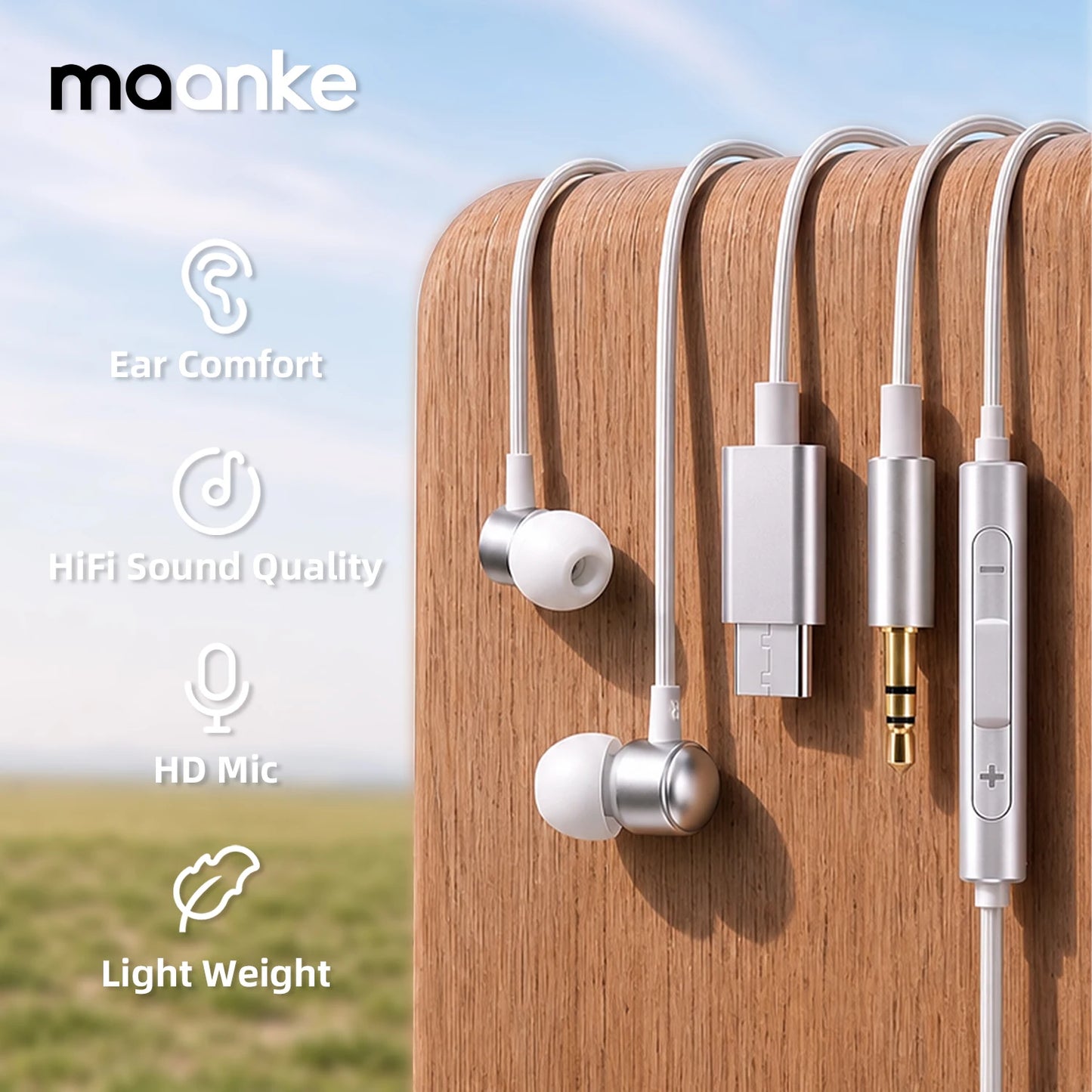 Type C Headphones For Samsung Galaxy S26 S25 S24 S23 Ultra Wired Earphones A57 A56 A55 A35 Z Fold 5G 3.5mm Jack Earbuds Headsets