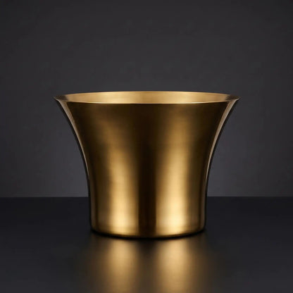 Champagne Tub with Pedestal Base Silver Wine Cooler Reflective for Bartenders