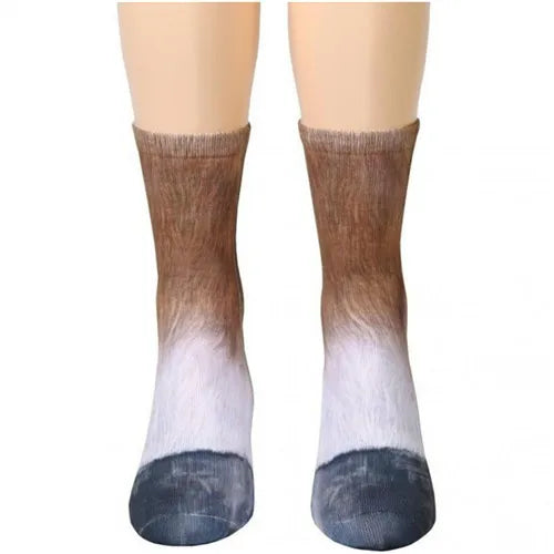 Unisex Funny Print Animal Paw Sole Socks Kawaii Cute Casual Happy Fashion Tube Sokken For Men Women Novelty Gift Dropship