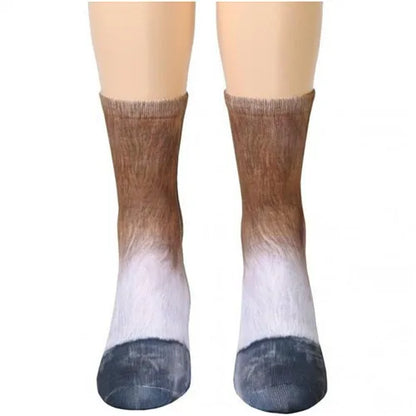 Unisex Funny Print Animal Paw Sole Socks Kawaii Cute Casual Happy Fashion Tube Sokken For Men Women Novelty Gift Dropship