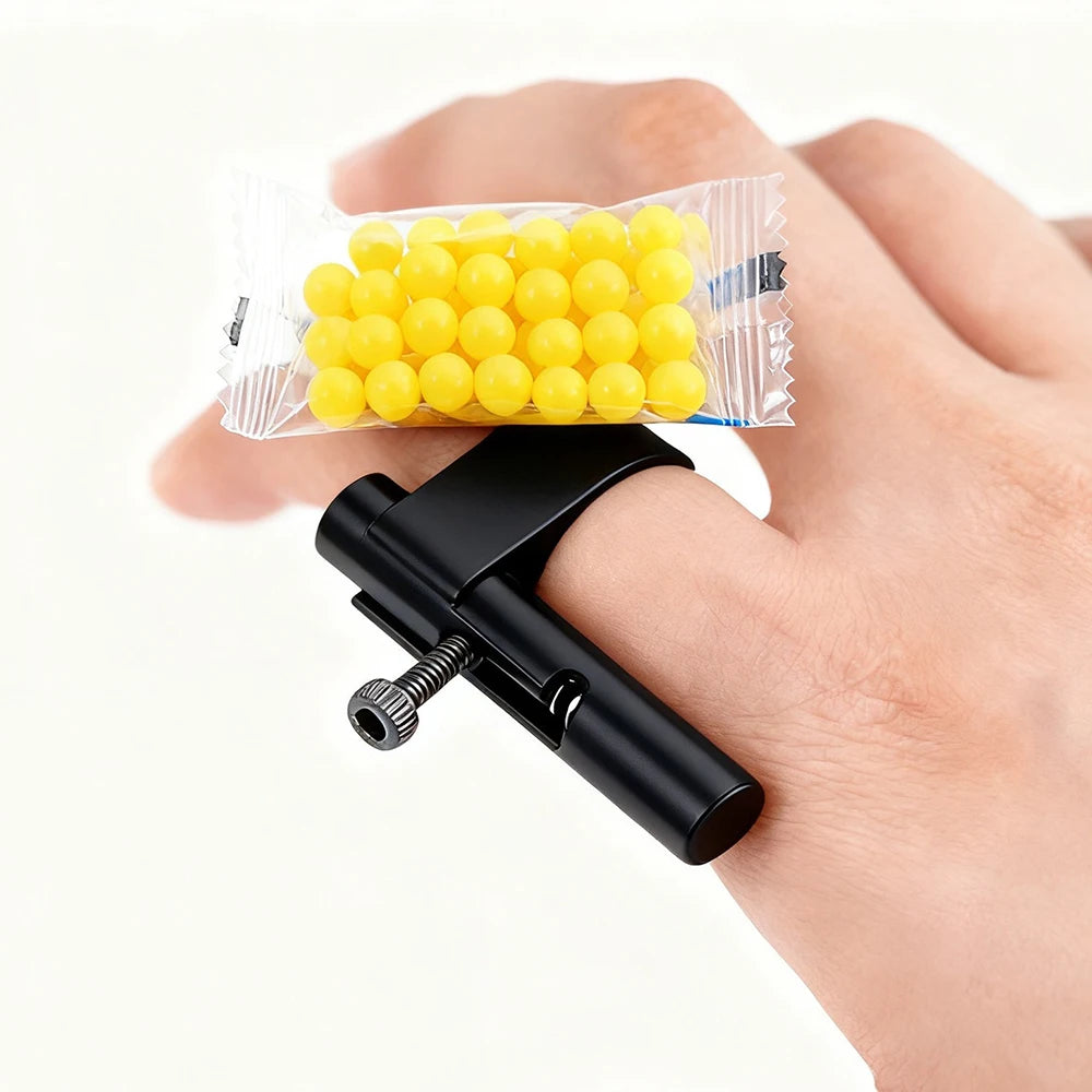 Hidden Mini Plastic Bullet Launcher - Safe Paper Ball Launch Toy Gun, Fun Prank Gadgets & Party Favors for Kids Adults