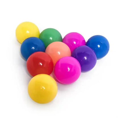 100PCS Colorful Ball Pit Balls Soft Plastic Ocean Balls Indoor Outdoor Play Tent Playhouse Baby Eco-Friendly Stress Air Ball Toy