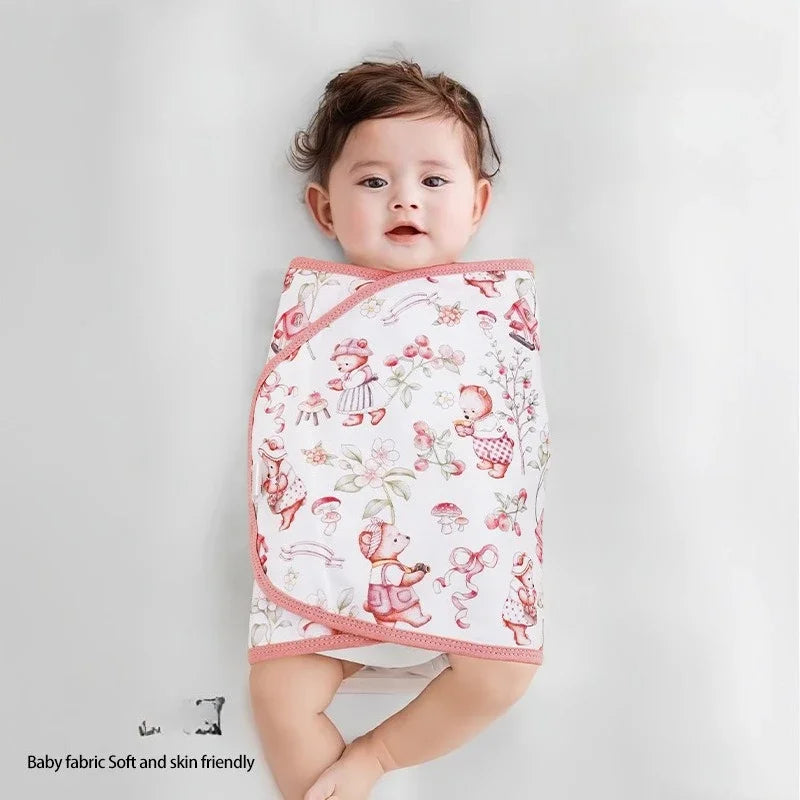 Cotton Baby Swaddle Anti-shock Sleeping Blanket Summer Thin Swaddling Wrap for Newborn Baby Sleeping Bag Bedding Items