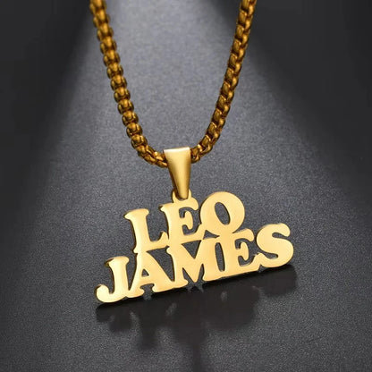 Men’s Personalized Name Necklace | Stainless-Steel Crown Pendant | Everyday Wear & Gifts