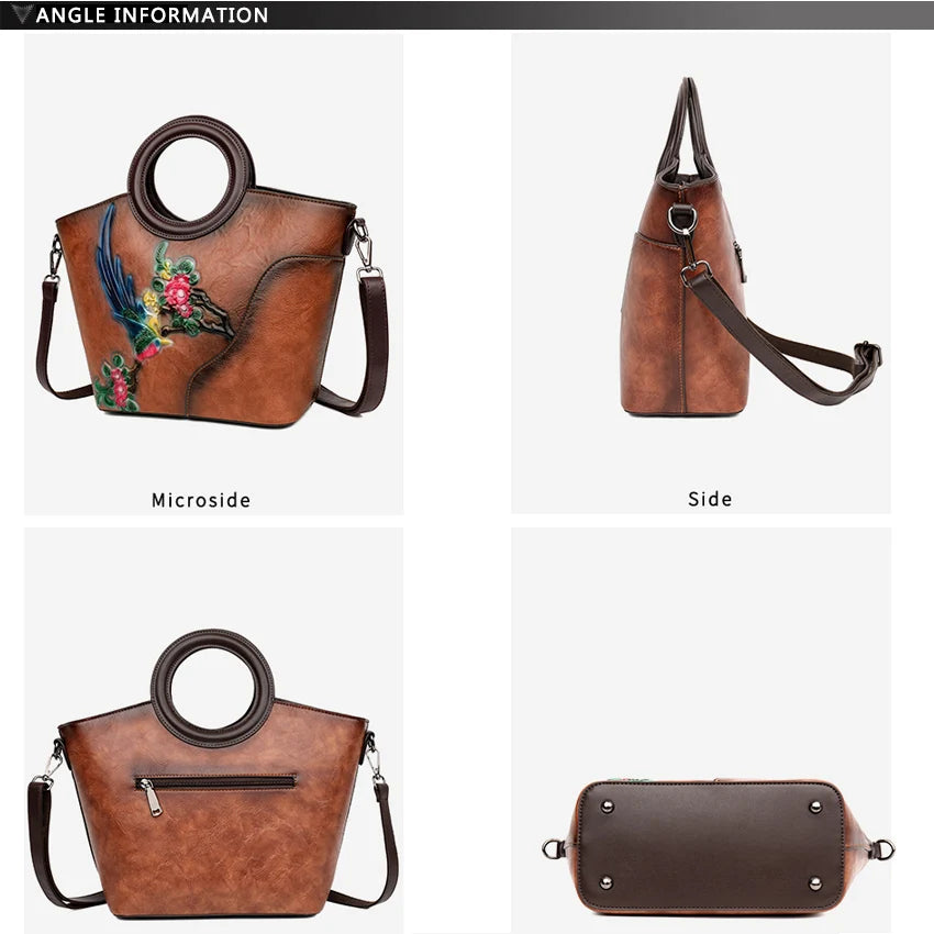 Luxury Designer Circular Handbag Women Shoulder Bag Classic Retro Handbag Fashionable Office Casual Medium-sized Crossbody Puse
