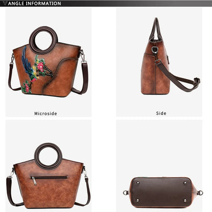 Luxury Designer Circular Handbag Women Shoulder Bag Classic Retro Handbag Fashionable Office Casual Medium-sized Crossbody Puse