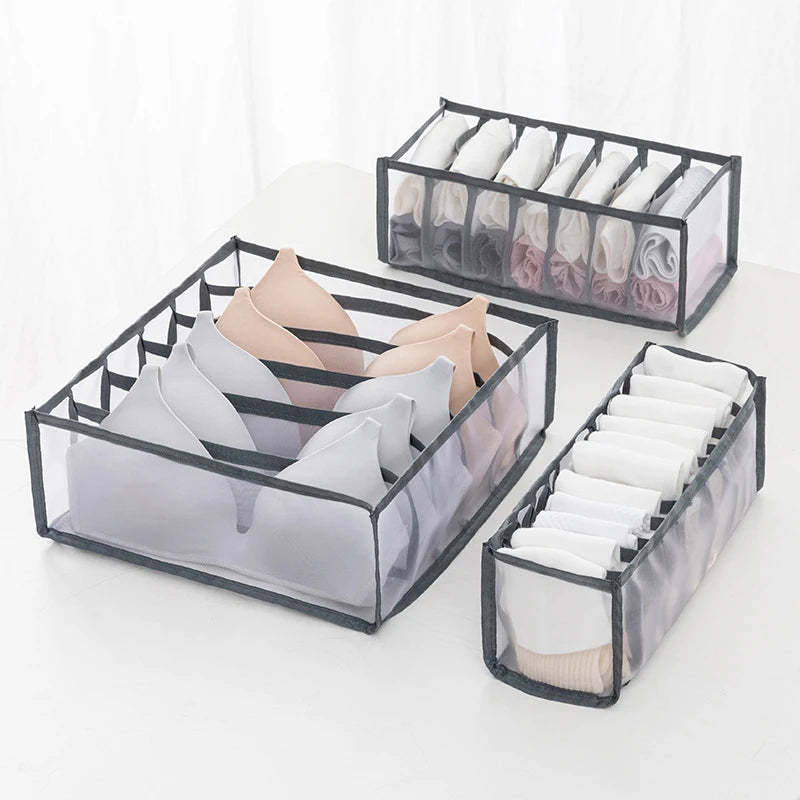 Closet Organizer For Underwear Socks Home Cabinet Divider Storage Box Drawer Organizers Bra Socks Storage Organizer Box
