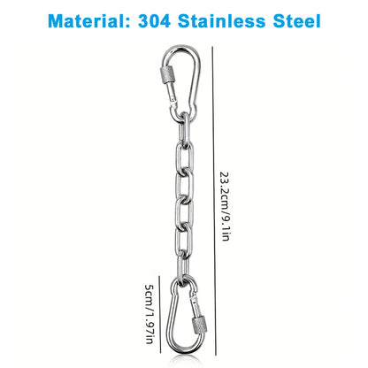 Chain Dog Collar Clips Anti-Bite Double-Headed Metal Safety Buckle Pet Leash Connector Paw Print Design Secure Chain Attachment