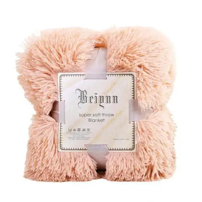 80x120cm Soft Fluffy Shaggy Warm Bed Sofa Bedspread Bedding Sheet Throw Blanket Travel Patchwork Bedspread