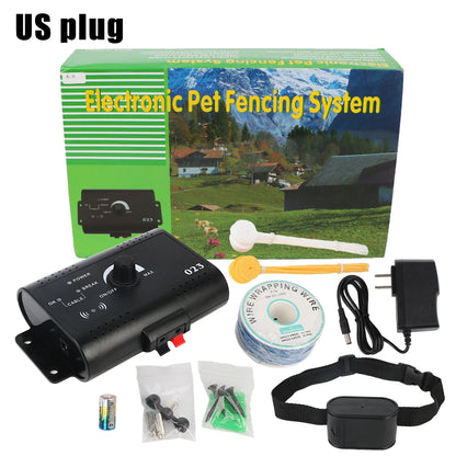 Electric Dog Fence Waterproof Electronic Pet Fence System Containment Pet Accessories Sound Shocked Collar Dog Training Collar