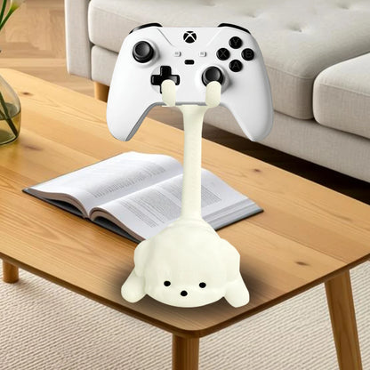 A cute cat-shaped game stand, compatible with PS5/PS4/Xbox/Switch, made of plastic and not easy to break