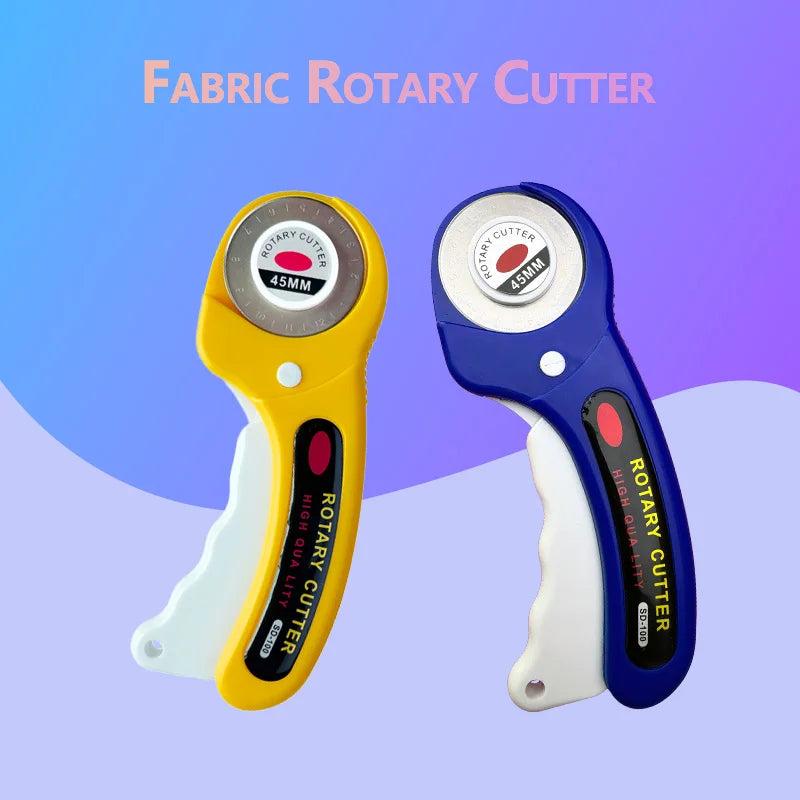 45mm Precision Rotating Cutter Set, Carving Knife, A4 Cutting Pad, Patch Measuring Tape, Sewing, Embroidery Craft Production.