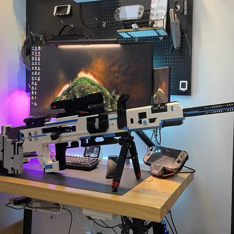 3800PCS Technical Apex KRABER MARK II Sniper Rifle Building Blocks High Tech MOC Constructuon Gun Toys Gift For Children Kids