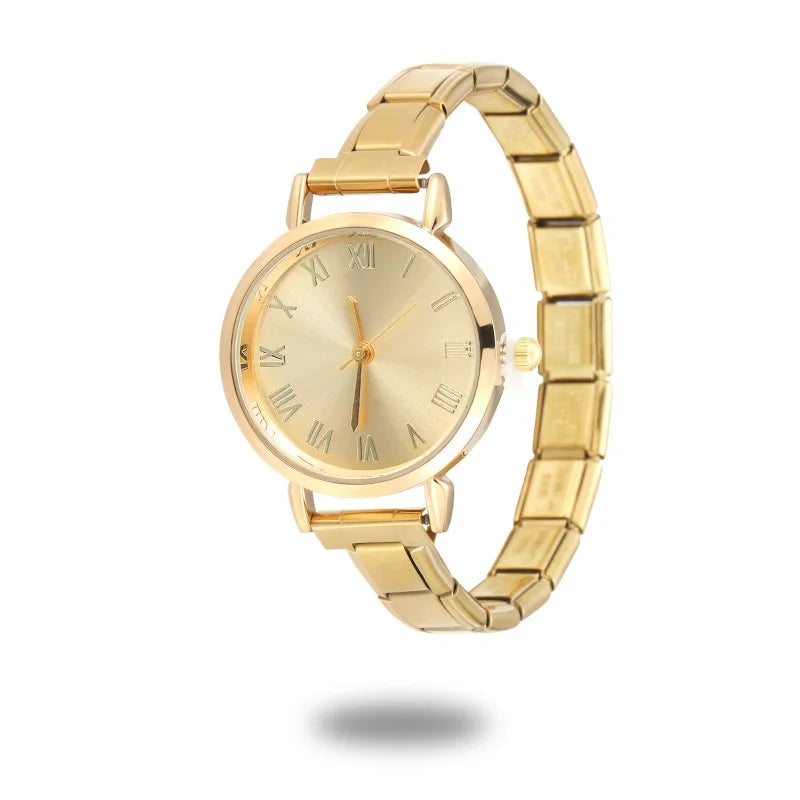 1PC High Quality Men Women's Stainless Steel Round Simple Watch Bracelet Bangle For Friend Wife Birthday Gift DIY Jewelry