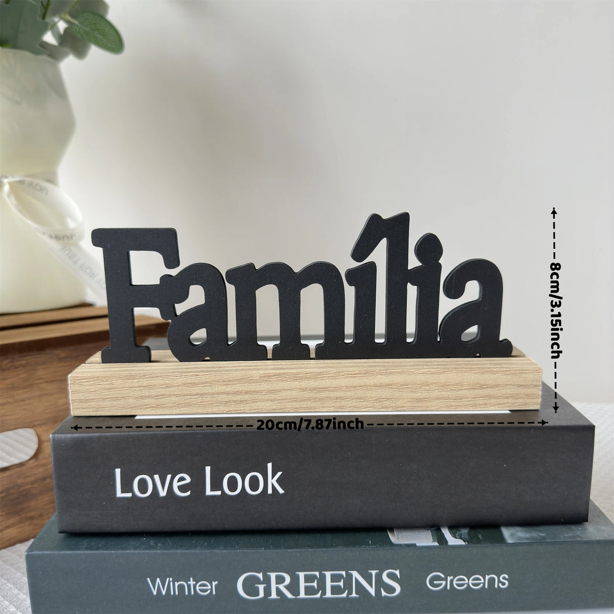 Inspirational Portuguese Wooden Table Sign - Motivational Home & Office Decor, Versatile Centerpiece For Any Room Motivational