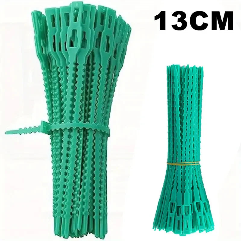 Reusable Garden Cable Ties Plant Vine Tree Shrubs Support Fastener Locking Nylon Adjustable Zipper Cables Ties Organizer Tools