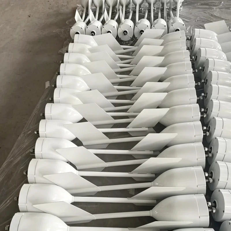 Low Noise 4KW Horizontal Axis Wind Power Generator 24V 48V Built‑in MPPT Controller Small Home Wind Energy System From factory