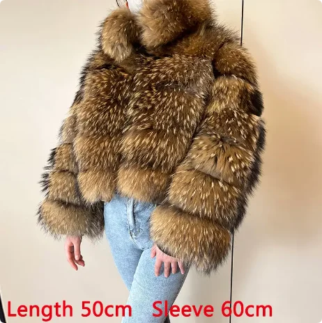 2023 Natural Real Fox Fur Coat Women Winter Warm Luxury Fur Jacket Detachable Long Sleeves Female Vest Furry Coats Outerwear