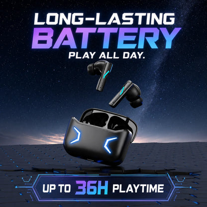 Choice ASUS Adol Gaming Headset Bluetooth 5.3 Dual Mode Wireless Low Latency Earbuds with Mic RGB Effect Music Earphones R18