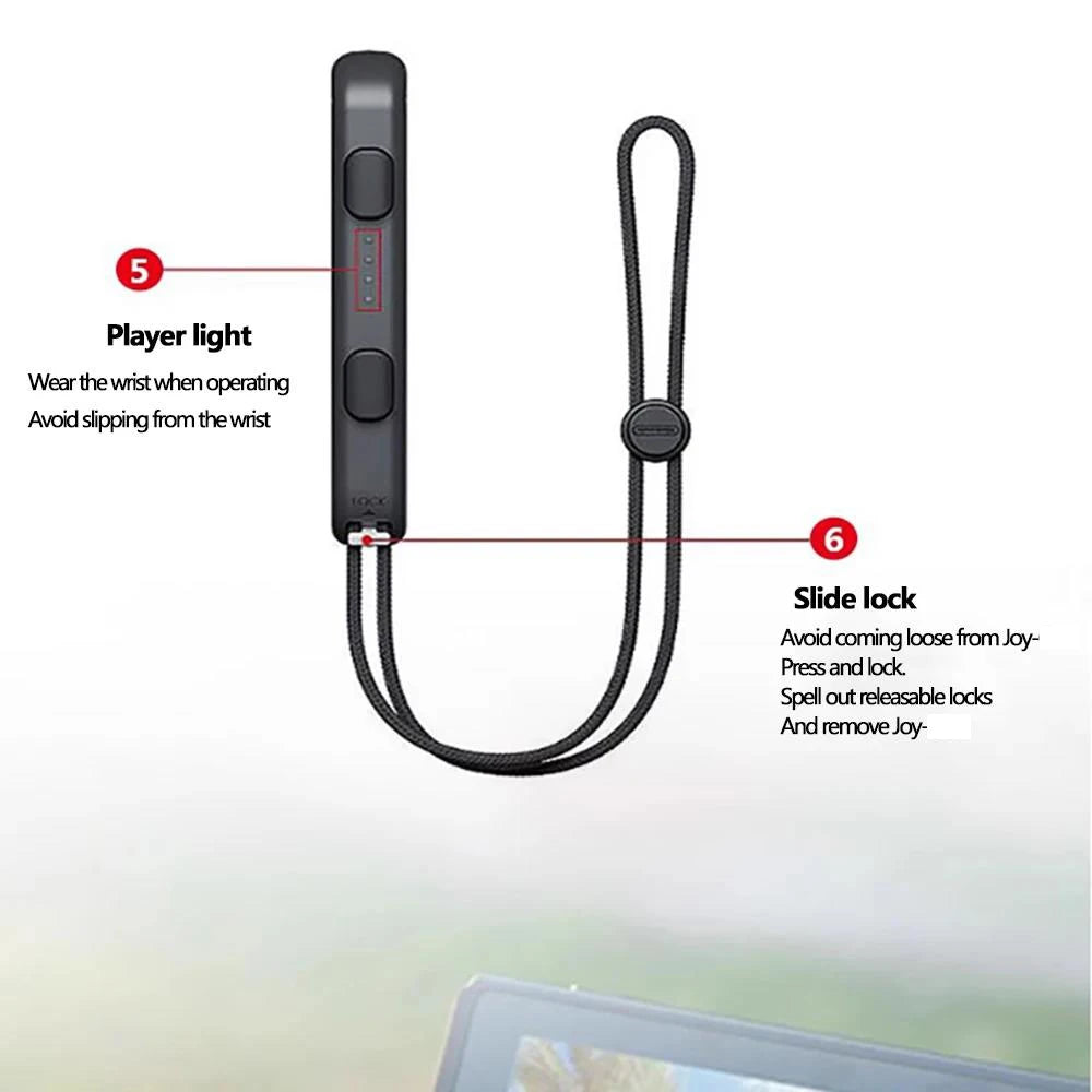 2Pcs For Nintend Switch & OLED For Switch Joycon Gamepad Controller Gamepad Hand Rope Wrist Strap Laptop Video Games Accessories