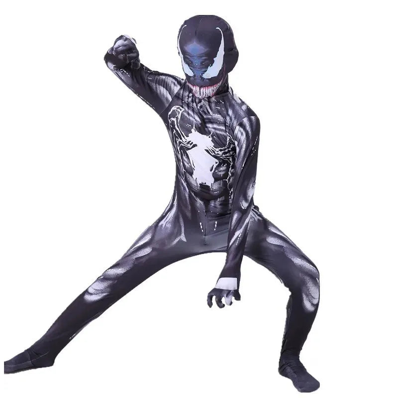 Spiderman Zentai Costume Anime Superhero Miles Morales Spider Man Cosplay Costume Bodysuit Halloween Costume for Kids Boy Adult