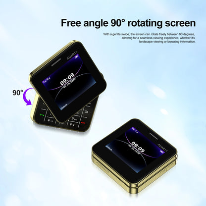 SERVO  Rotatable Mini Mobile Phone 2G GSM 2 SIM Standby Magic Voice FM Radio Quick Dialing Button Slider Small Cellphones