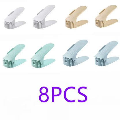 Durable Adjustable Shoe Organizer Footwear Support Slot Space Saving Cabinet Closet Stand Shoes Storage Rack Shoebox