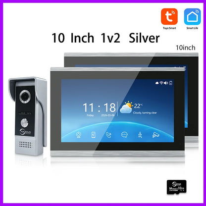 ANJIELO Tuya Smart Video Intercom System  IPS Monitor IP65 Waterproof Doorbell Two-Way Audio Motion Detection Digital Photo