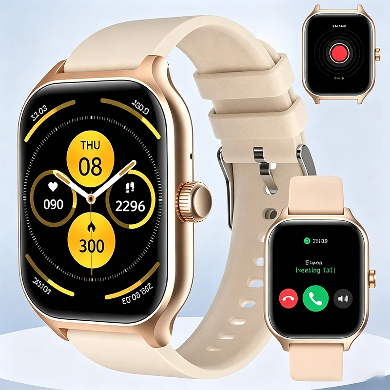 New Full-Touch High-Definition Men'S and Women'S Sports Smartwatch Features Wireless Dialing, Answering Calls, Motion Tracking and Music Control. Suitable for Android & IPhone,The First Choice for Gifts