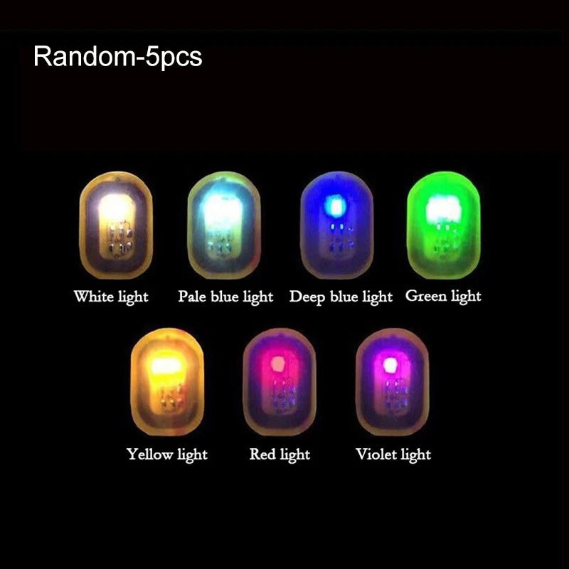 5/1pcs NFC Nail Stickers LED Light Source Nail Art Tips Lighting for Mobile Phone Nail Lamp Glow in The Dark Manicure Decor