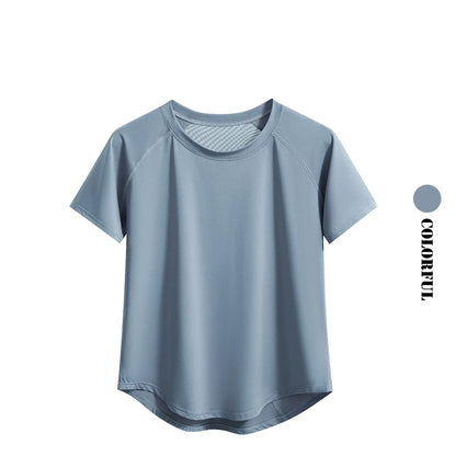 DRUR S-4XL Yoga Set Women Sport Shirts Gym Pants Set 2 Piece Short Fitness Tops Sweatpants Suit Female Summer Sportswear Outfit