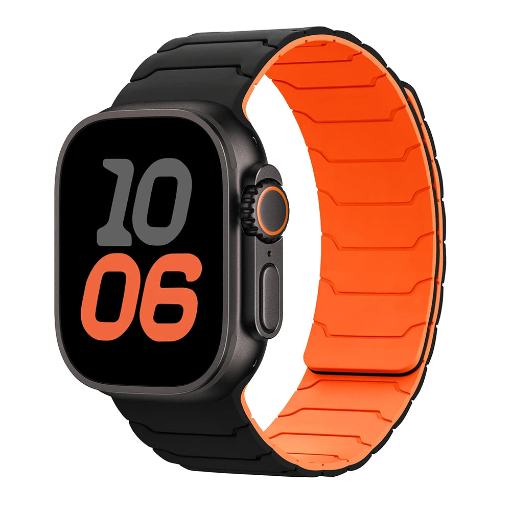 magnetic Strap For Apple Watch Band ultra 2 3 49mm 44mm 40mm 41mm 46mm 42mm 45mm 38 Silicone Bracelet IWatch Series 11 9 8 SE 10