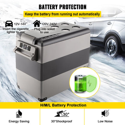 SucceBuy 20L 22L 35L 45L 55L Car Refrigerator Mini Fridge Freezer Portable Compressor Cooler 12/24V DC 110-240V Ice Box