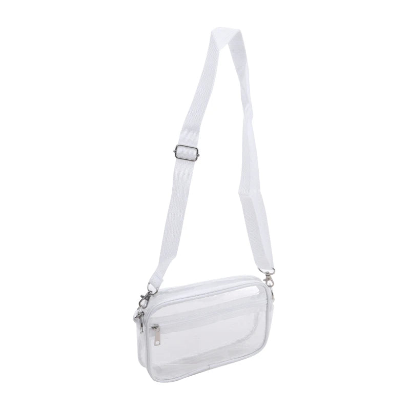 PVC Transparent Shoulder Bag Woman Crossbody Bags Concerts Sports Events Waterproof Jelly Pack Summer Travel Purse Phone Pouch