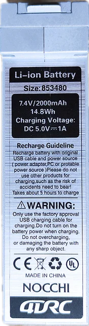 4DRC F3 Drone Spare Battery 7.4V 2000 mAh Battery Flight 23-25 Minut  4D-F3 Quadcopter Drones USB Cable Propeller Maple Leaf