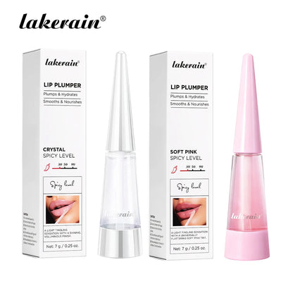 Lakerain Lip Plumper Deep Hydration Long-Lasting Nourishment High-Shine Gloss Shining Voluminous Finish Lip Moisturizing Liquid