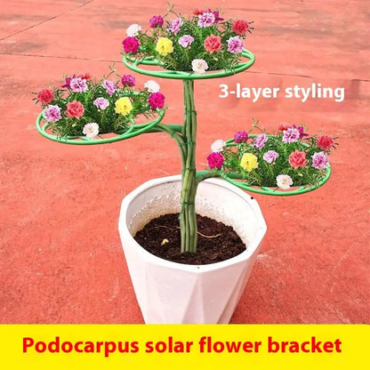 New 2/3 Layers Sunflower Flower Support Stand Plant Support Rack For Climbing And Grafting