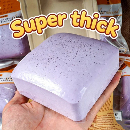 Soft Slow Rising Toast Squishy Stress Relief Squeeze Toy Fidget Toys Sticky Bread Squishy Sensory Fidget Toy for Adult Kids