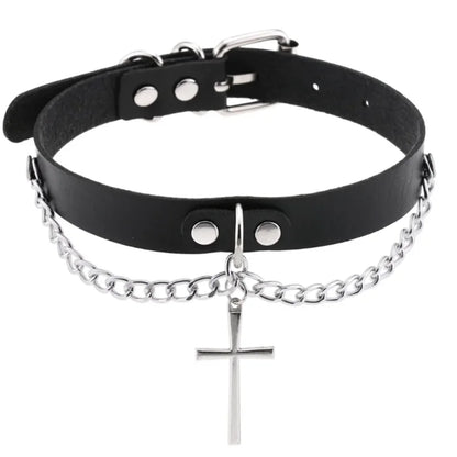 1pc Harajuku Gothic Spike Rivet Star Necklaces Collares Hip Hop Rock
