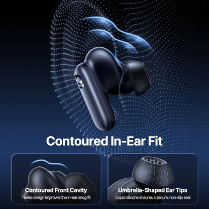 Baseus Inspire XP1 Adaptive Noise Cancelling Earbuds Sound by Bose Dolby Audio Adaptive Tuning Sound 6-Mic Clear Calls Earphones