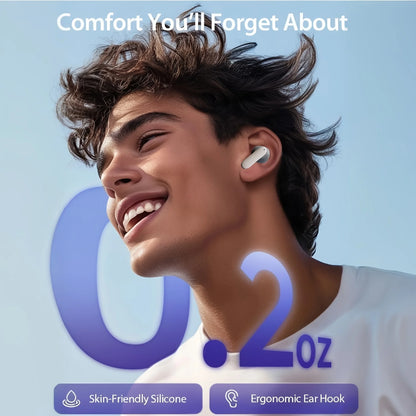 TWS Wireless Earbuds BT 5.4 Low Latency Game Earphones Microphone Noise Reduction Fast Charging Game Mode Listen Music Headset Black/Gray