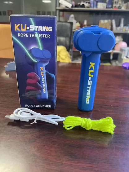 String Rope Glow in The Dark String Rope Launcher Luminous Portable Handheld String Stress Relief Toy For Kids Party Gift