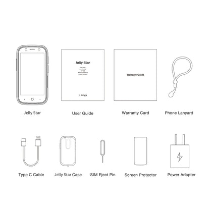 Unihertz Jelly Star, 4G Android 13 Global Version Smartphone with 8GB + 256GB Dual Nano SIM Bluetooth 5.3 48MP Main Camera OTG