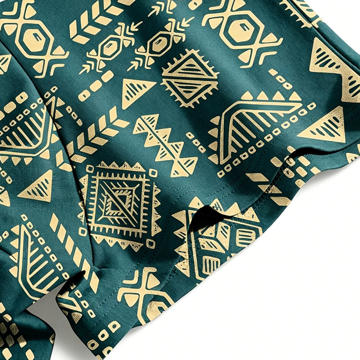 3pcs/set Fashion Men Underwear Men's Retro Geometric Print Boxer Briefs Soft Breathable Mid-Waist Underwear Comfortable Shorts