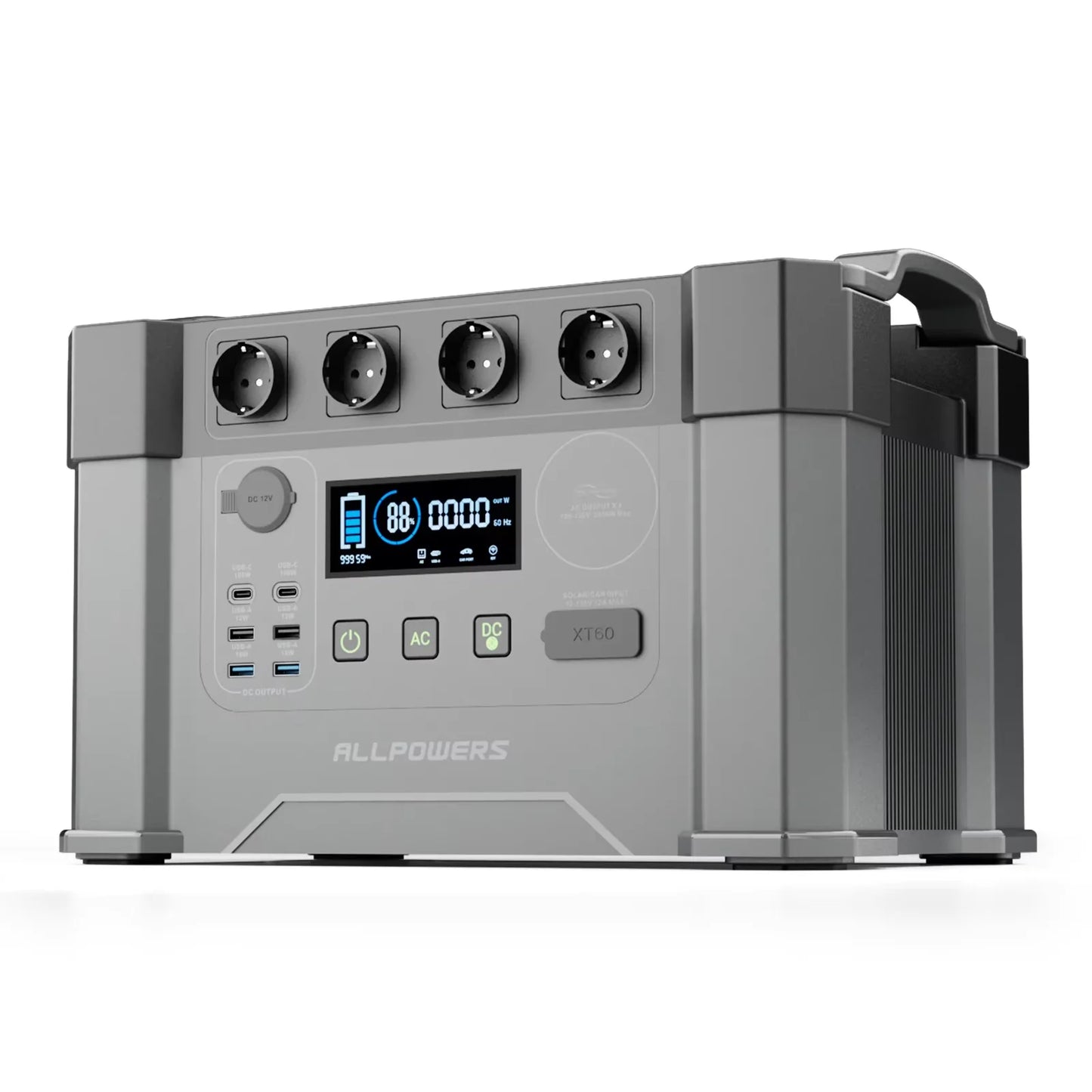 ALLPOWERS S2000 PRO Portable Solar Generator 2400W Emergency Backup High Power Supply for Outdoor Camping Home Use Emergency RV