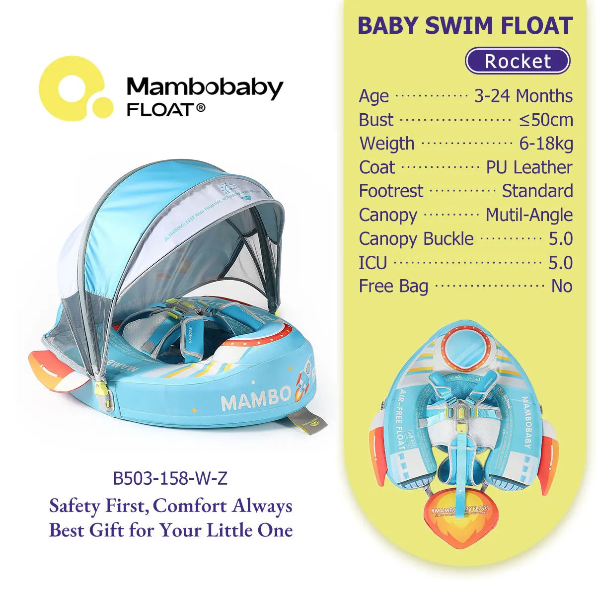 Mambobaby Baby Pool Float Vip 5 Dropshipping Blackproof Pool Mat For Infant Non-Inflatable Natation Buoy With Parasol Beach Toys