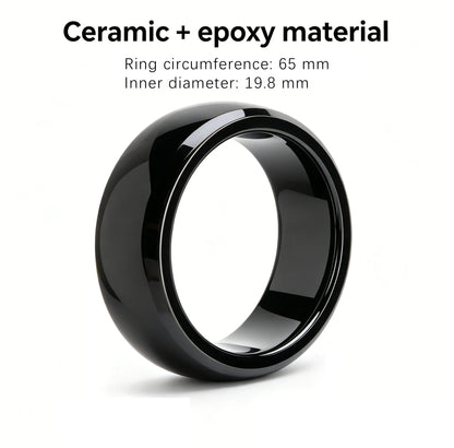 NFC Full Ceramic Smart Ring Compatible with NFC 216 Enabled Phones and Devices Programmable for Bussiness Access control tag