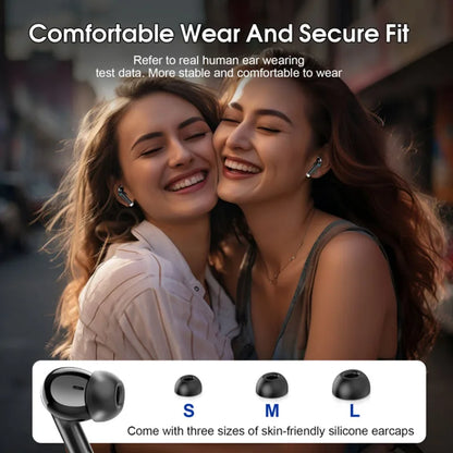 K66 Wireless Earbuds Bluetooth 5.3 ANC Active Noise Cancelling Headphones 48H Playtime IPX7 Waterproof HiFi Stereo Deep Bass In-Ear Sport Earphones with Mic for iPhone Samsung Android.